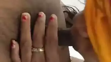 Horny milf records her Tamil sex video with her young lover