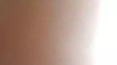 Pink cunt showing after fucking by a shy girl