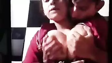 TikTok influencer squeezes his GF’s juicy boobs on camera