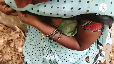 Desi outdoor sex of village lady getting fucked by her lover