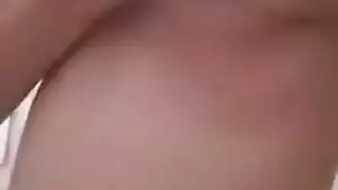 Anusha Pressing Her Big Boobs in Washroom &...