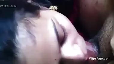 Horny girl sucking her boyfriend cock like lollipop