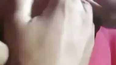 Play with bhabhi boobs and pussy inside car