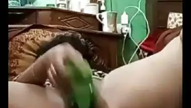 Horny slut masturbating fuck holes for double pleasure