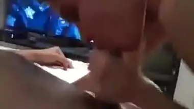 Indian step mom sucking penis of her step son