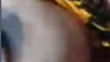 Hot wife exposing nude body curves to ex-lover