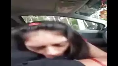 AVP college girl Sheetal’s blowjob to lover in car