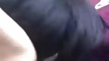 Skinny Paki chick gags on boyfriend's erect XXX fuckstick in his car