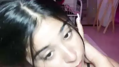 Accidental nipple slip of Tango video call sex girl