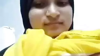 Hijab girl showing tits like juicy big round melons