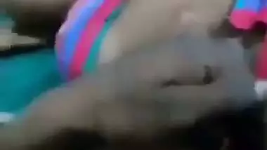 A 19-year-old village girl enjoys a desi threesome