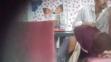 Hijab lady in restaurant having viral sex caught by voyeur